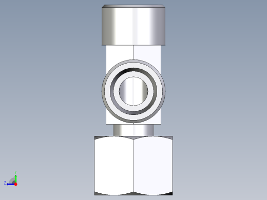 卡套式工业通用硬管接头EO_Standpipe_run_tee_EVL14SOMD71右视缩略图