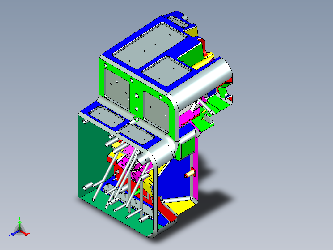 复杂的汽车车灯模具2