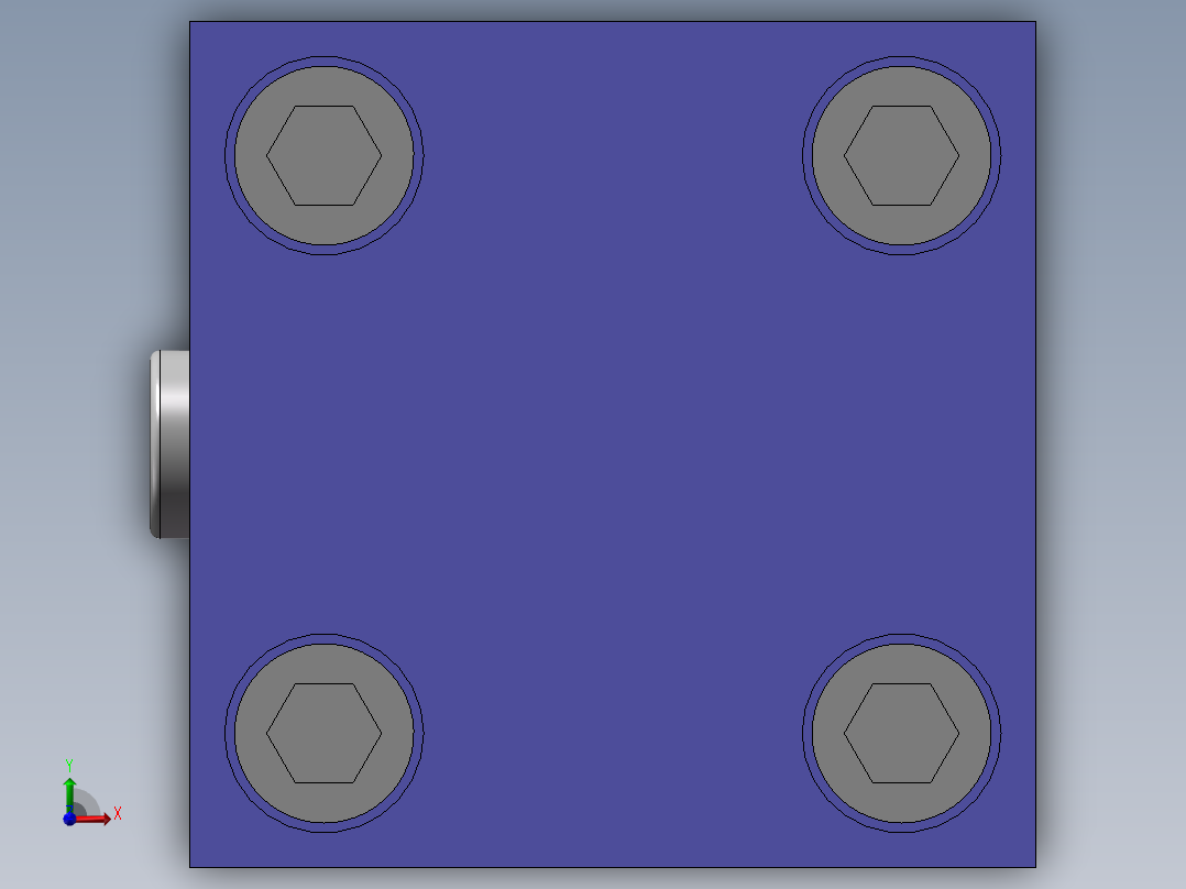 力士乐液压阀-LFA_25_D-7X_F单向阀功能前视图