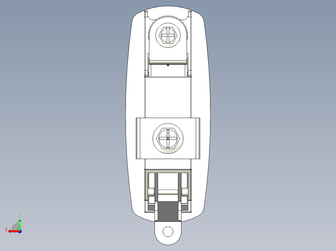 壓縮式把手5571-3D多系列多零件图纸模型后视图