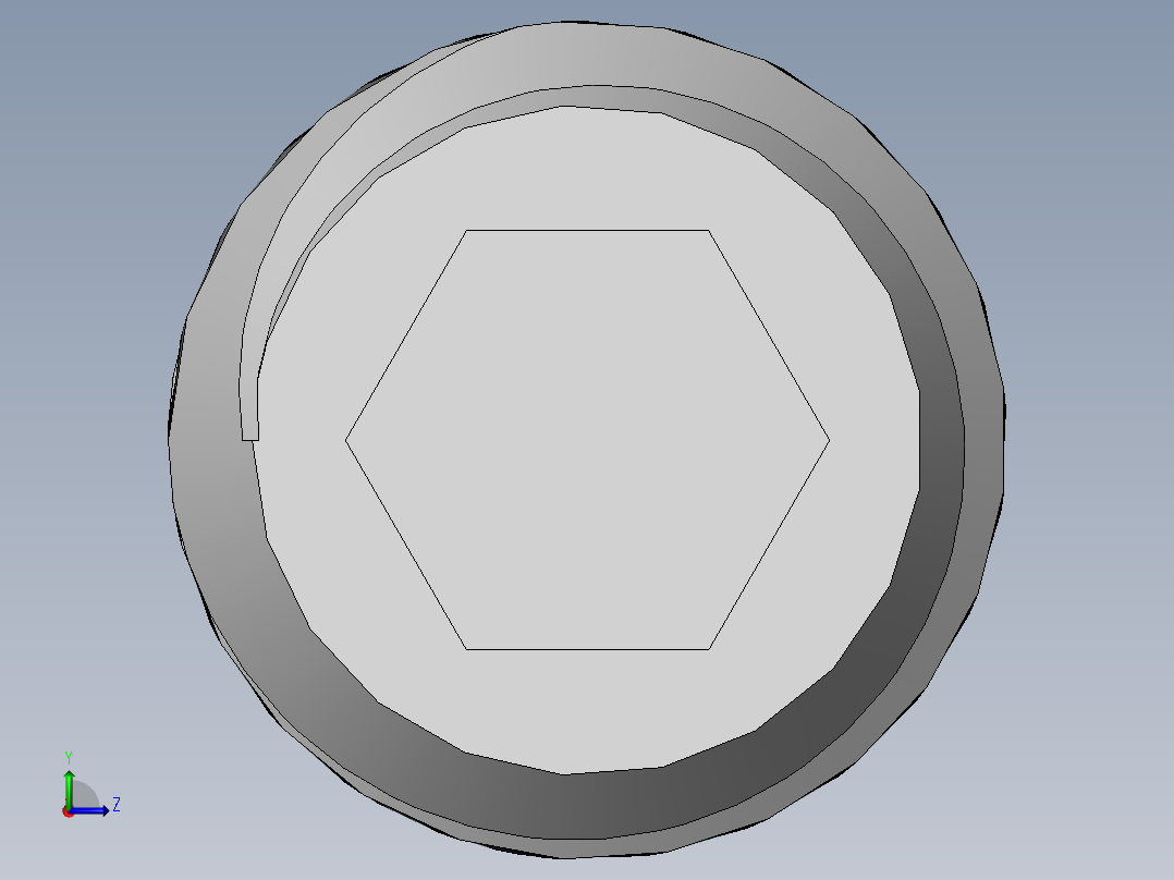 DIN 913-ISO 4026 固定螺钉-M6 L=15.SLDPRT左视图