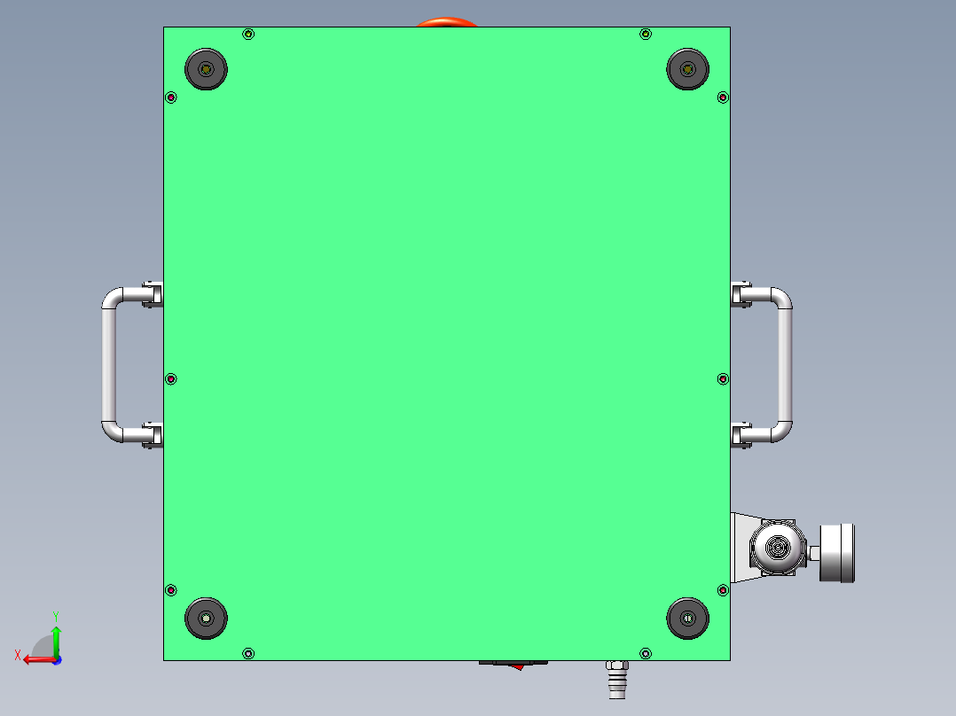 音响热熔钉熔接设备后视图