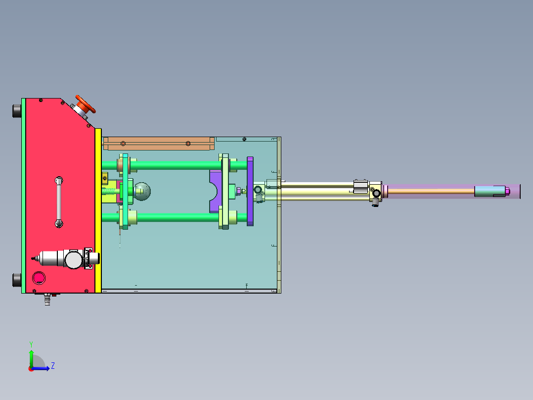 音响热熔钉熔接设备左视图