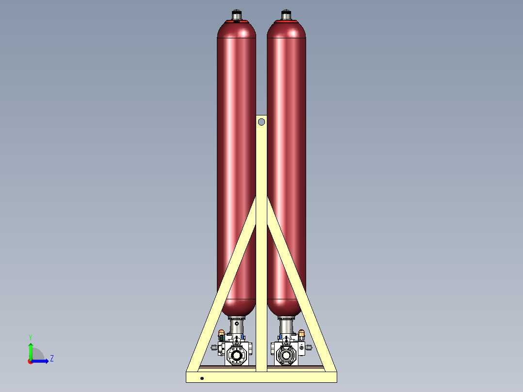 蓄电池单元左视图