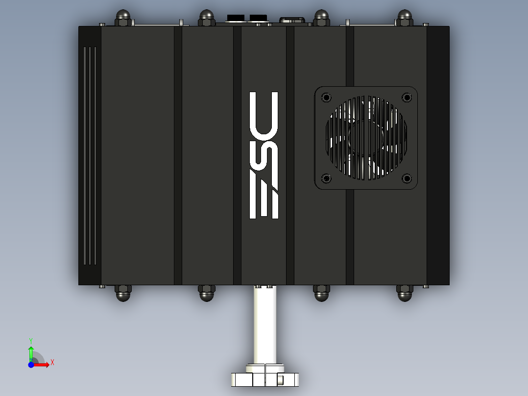 皮带和皮带轮编码器前视图