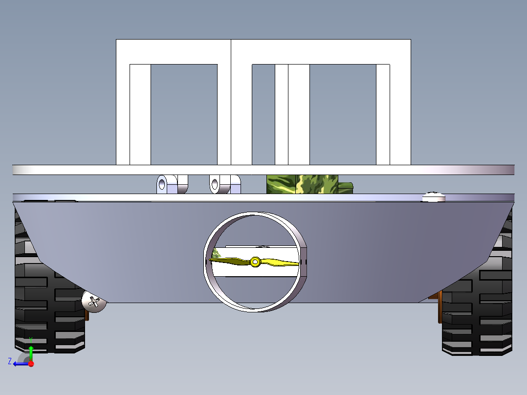 智能重心调节移动平台右视图