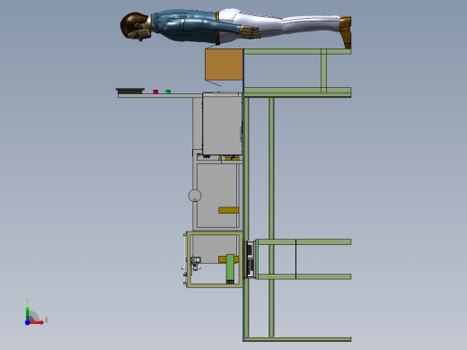半自动人工装箱设备sw18可编辑前视缩略图