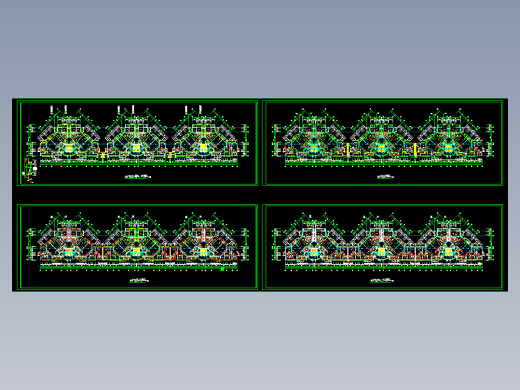 高层住宅楼标准层平面图