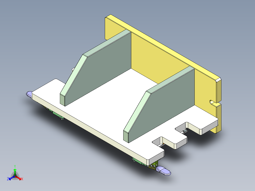 TEA-C-笔记本CNC工装夹具三维模型CNC3-0401主视图