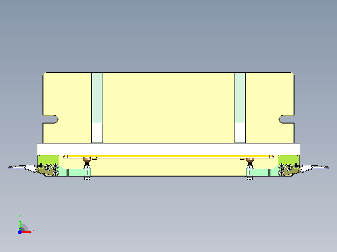 TEA-C-笔记本CNC工装夹具三维模型CNC3-0401前视图