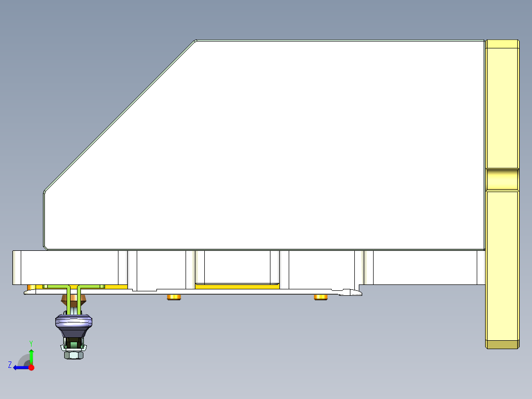 TEA-C-笔记本CNC工装夹具三维模型CNC3-0401右视图