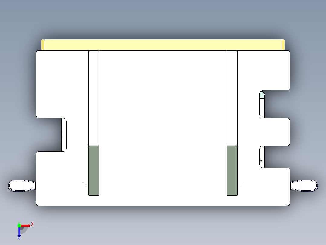 TEA-C-笔记本CNC工装夹具三维模型CNC3-0401俯视图