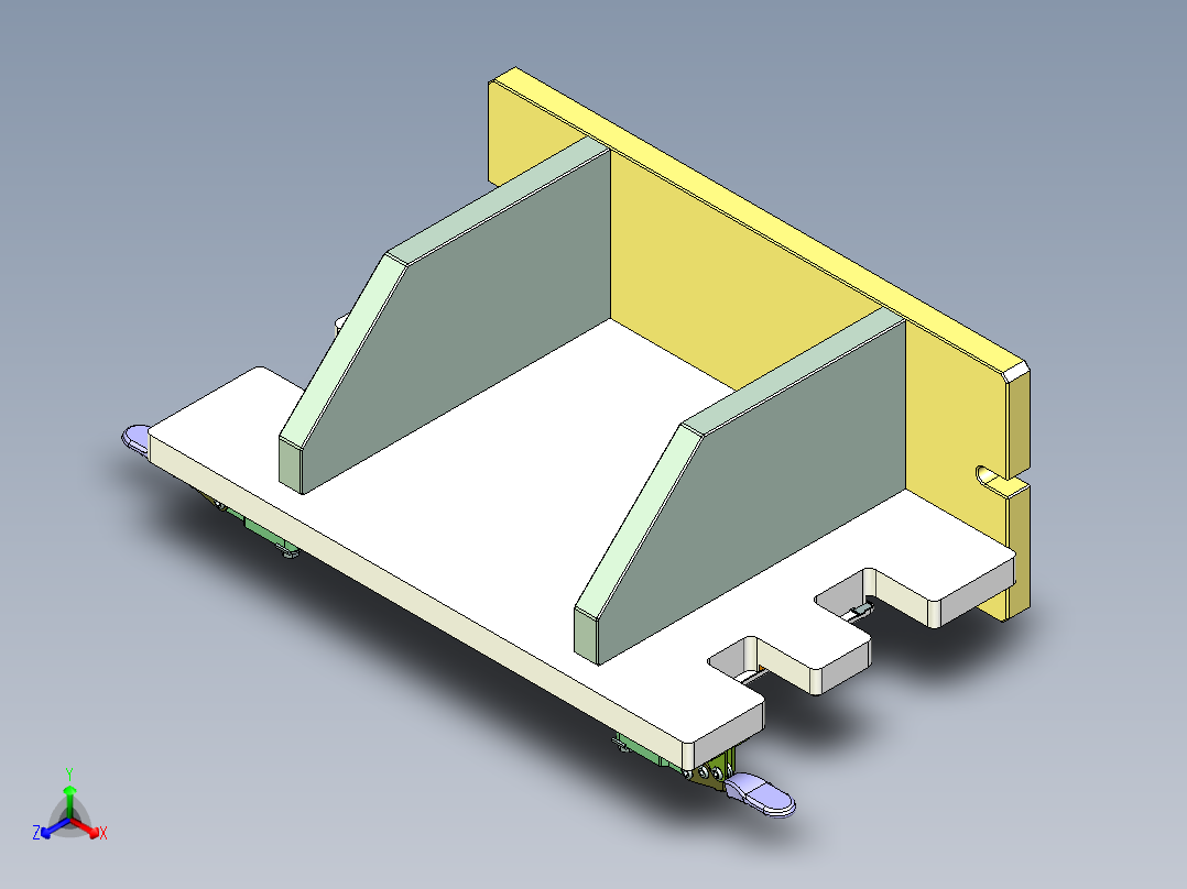 TEA-C-笔记本CNC工装夹具三维模型CNC3-0401正等轴测图