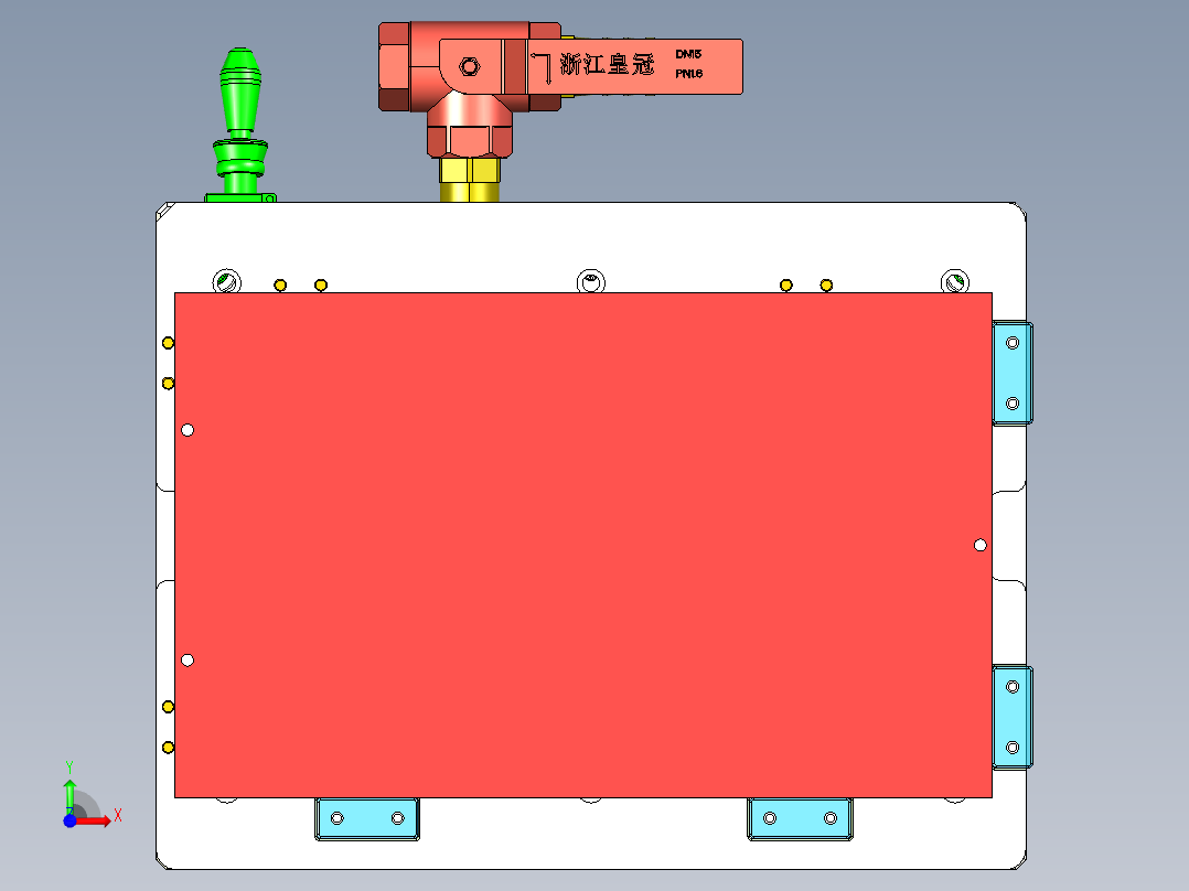 REACHER-A-笔记本CNC工装夹具三维模型CNC1-0918前视图