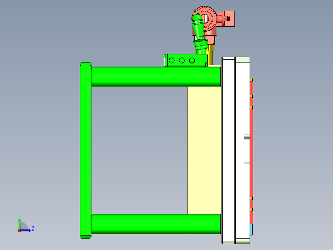 REACHER-A-笔记本CNC工装夹具三维模型CNC1-0918左视图