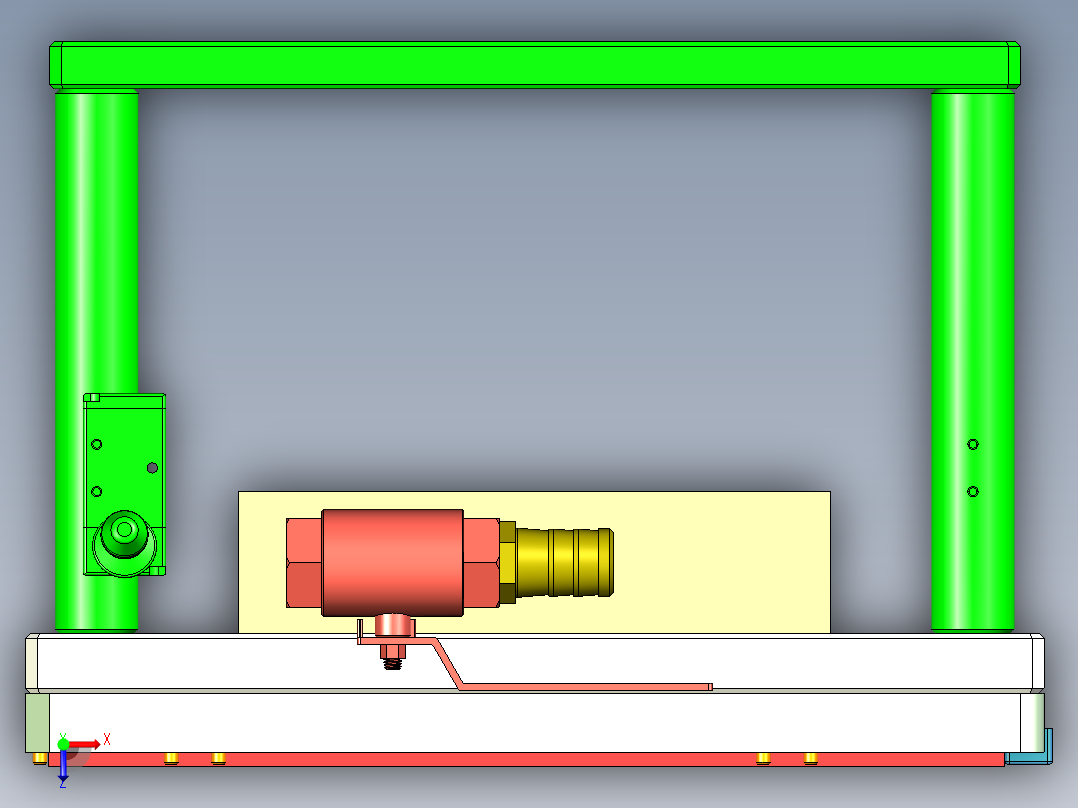 REACHER-A-笔记本CNC工装夹具三维模型CNC1-0918俯视图