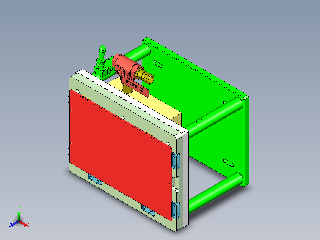 REACHER-A-笔记本CNC工装夹具三维模型CNC1-0918正等轴测图