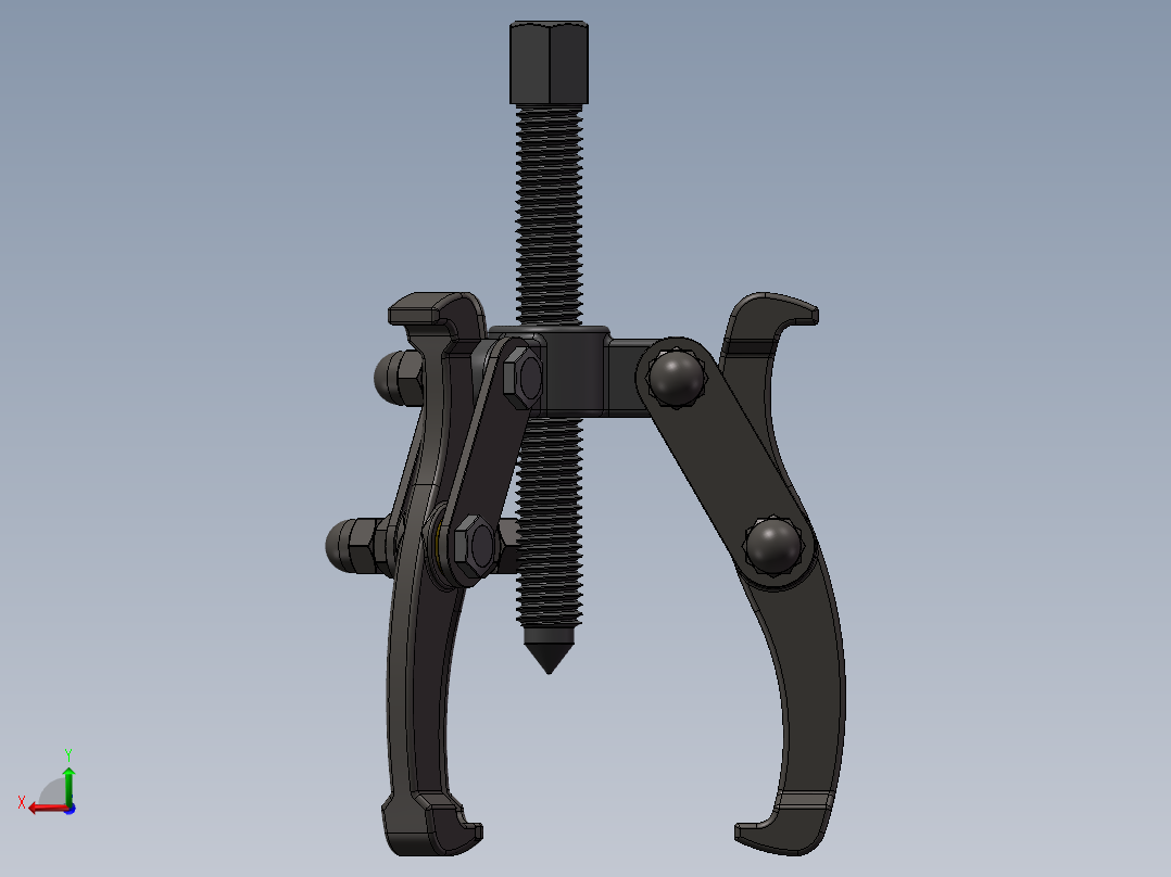 三爪拉马（需要特征识别）后视图