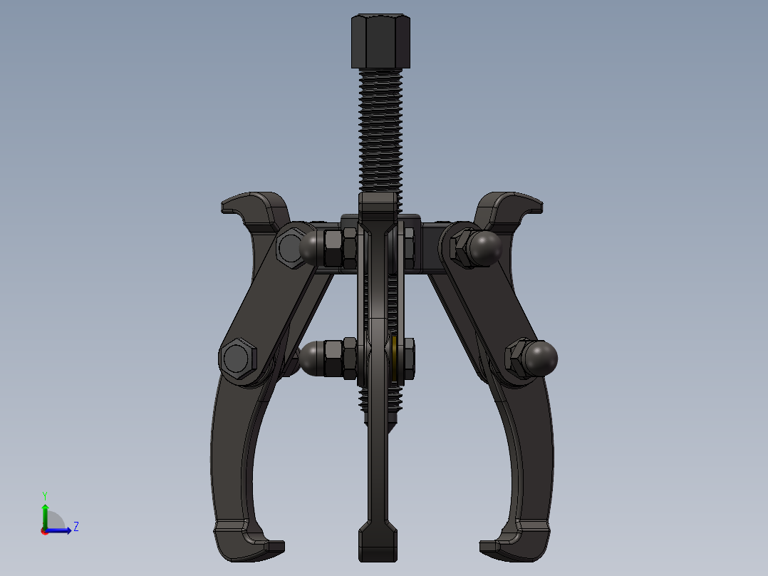 三爪拉马（需要特征识别）左视图