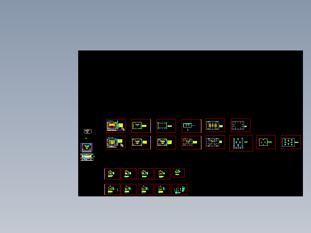 笔记本C面金属外壳制造冲KB孔模具设计图