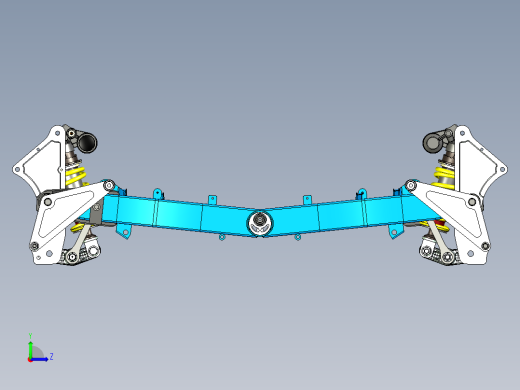 减震系统三维设计左视缩略图