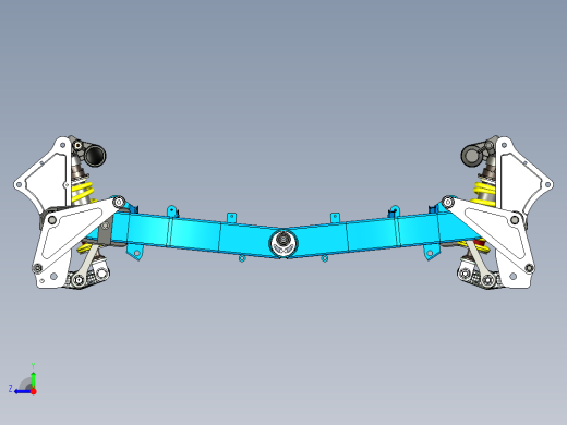 减震系统三维设计右视缩略图