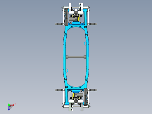 减震系统三维设计俯视缩略图
