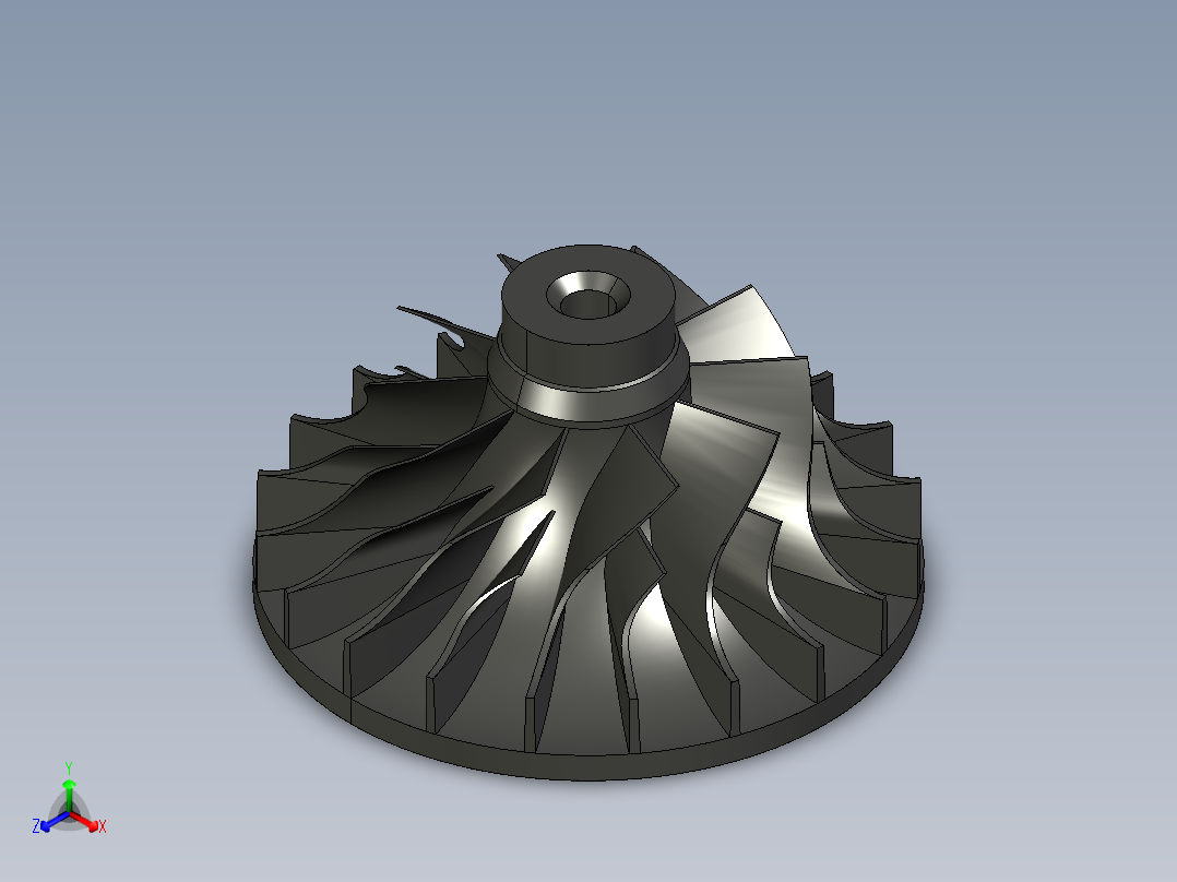 叶轮(11)正等轴测图
