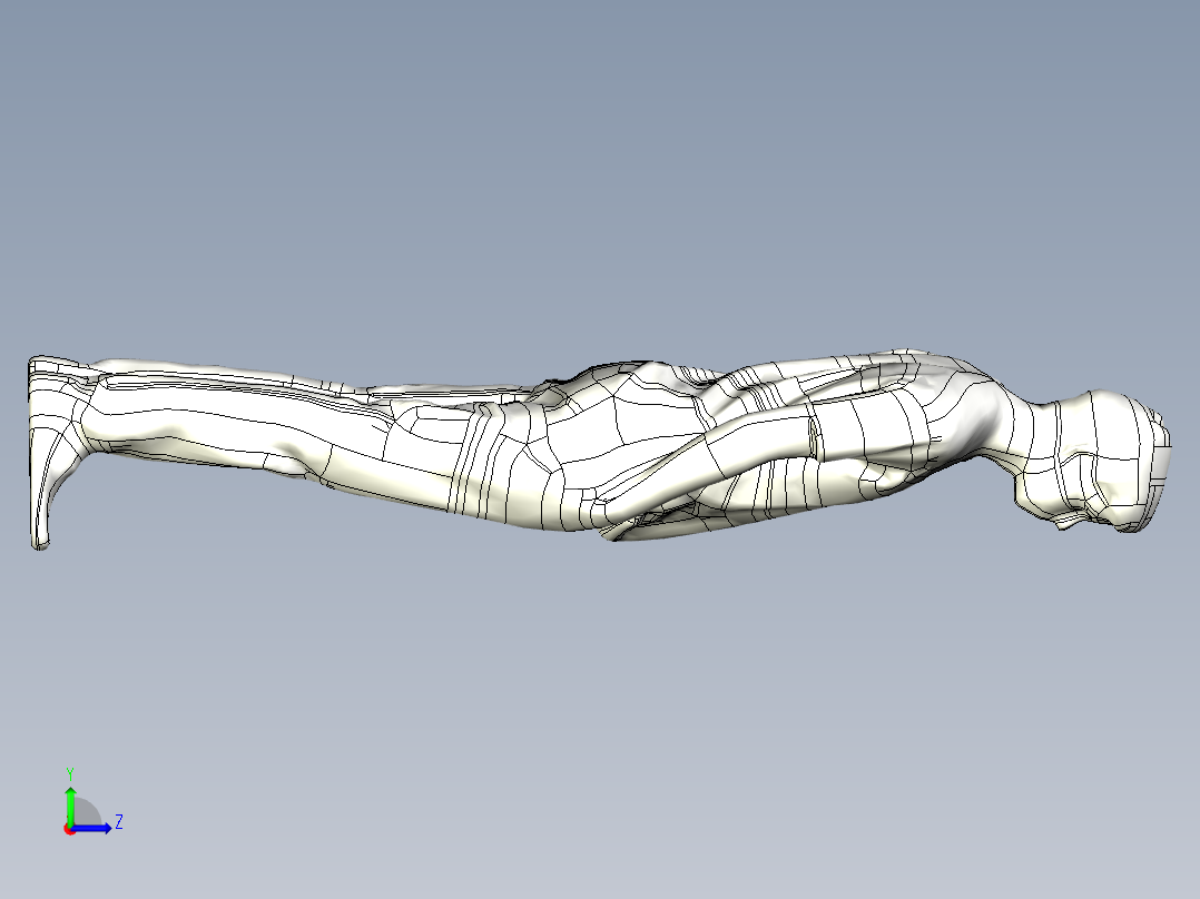 人体模型(104)左视图