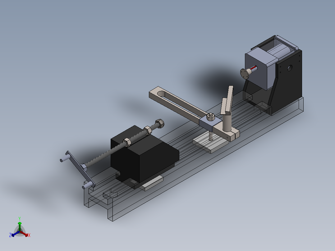 A2004565-木工车床正等轴测图