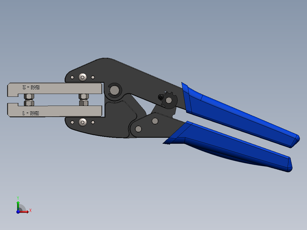 钳子、手钳子前视图