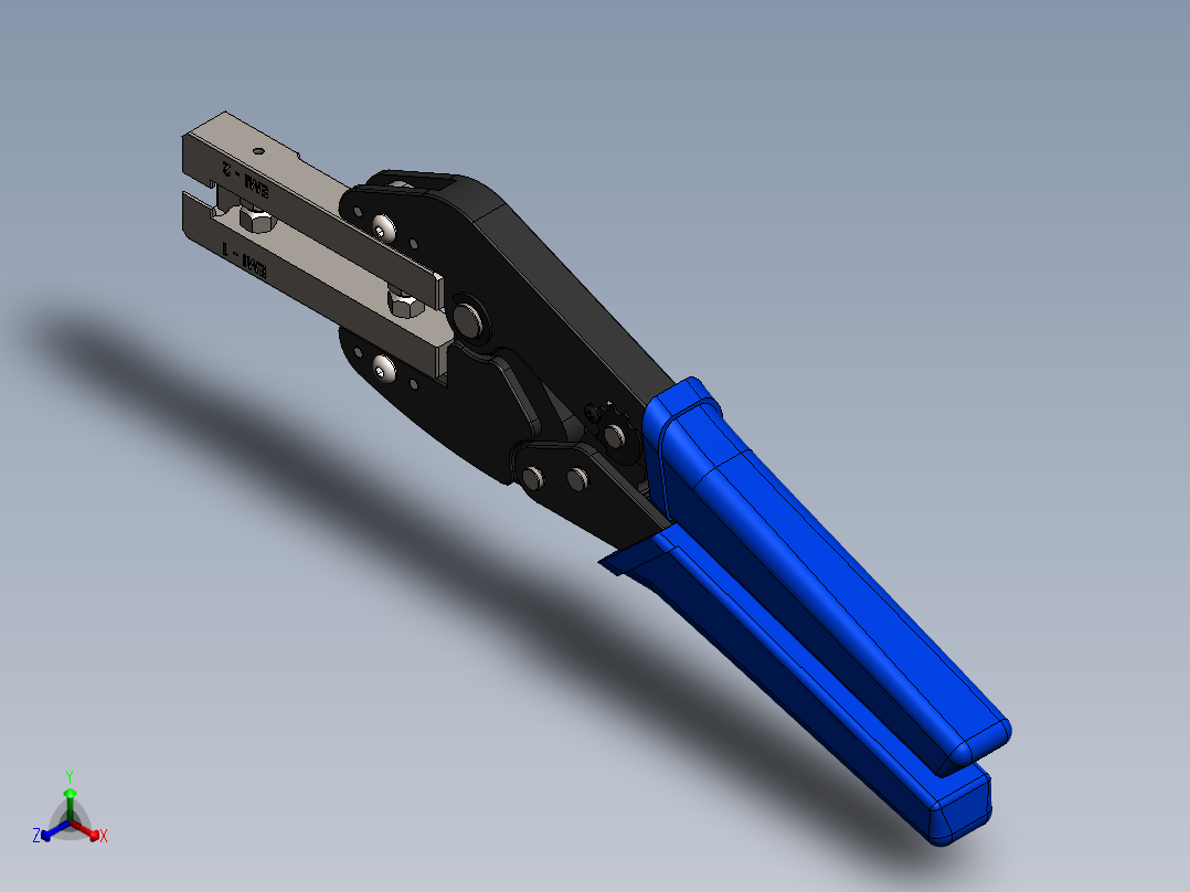 钳子、手钳子正等轴测图