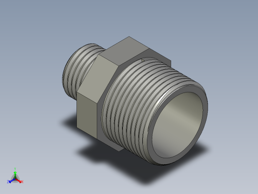 螺纹管对丝-六角异径 DN20-DN10