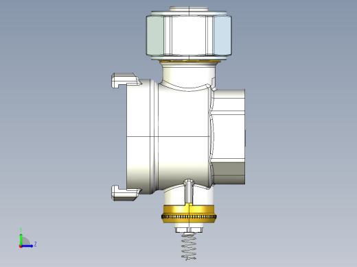 青铜液压阀左视缩略图