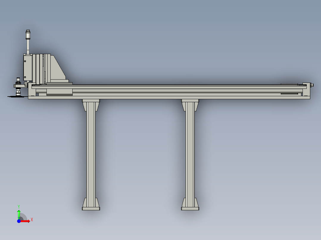 PCB吸取移料机构前视图