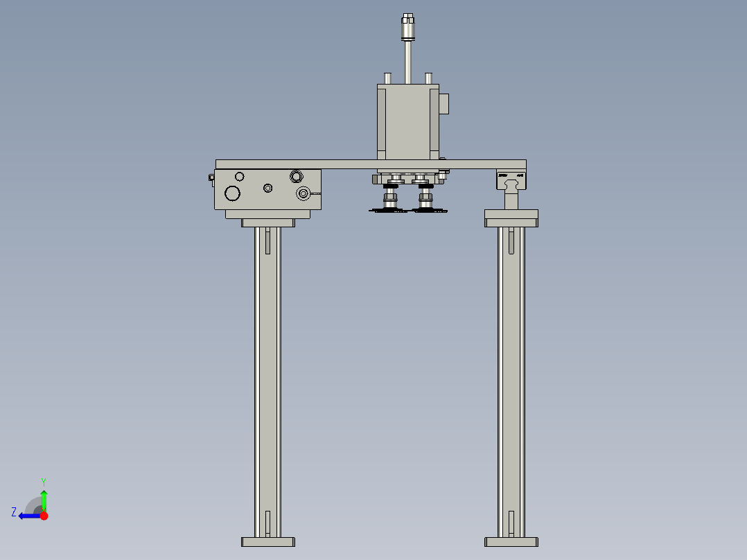 PCB吸取移料机构右视图