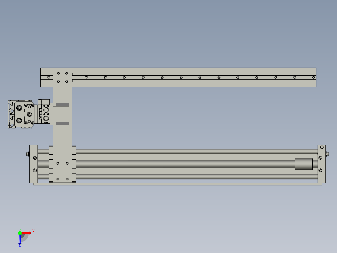 PCB吸取移料机构俯视图