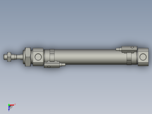 迷你气缸MF20x100SU_0_+_CS1-M-2_俯视缩略图