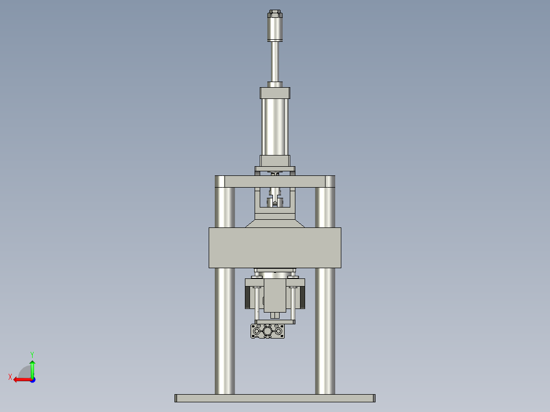 汽车压力管压管机后视图