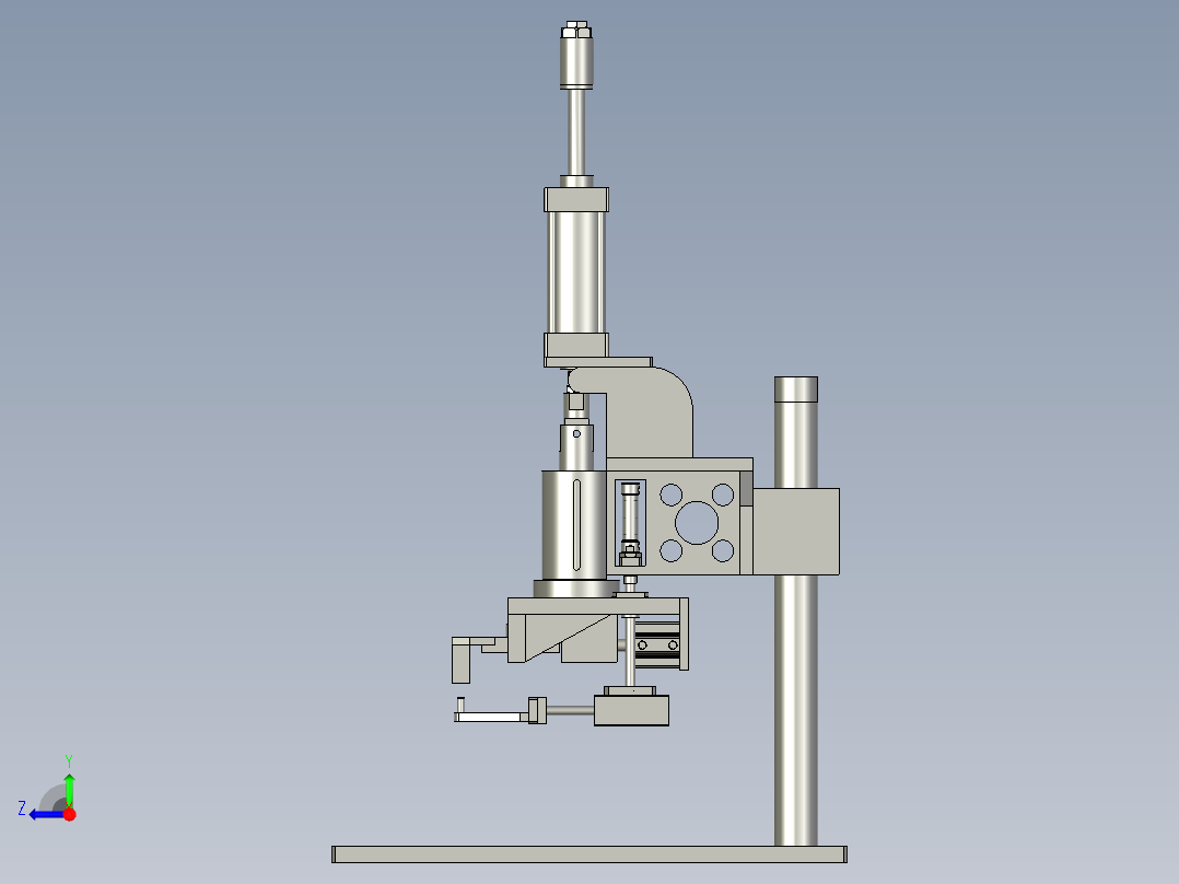 汽车压力管压管机右视图