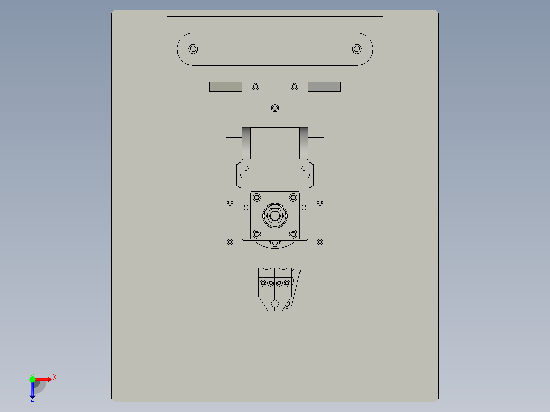 汽车压力管压管机俯视图