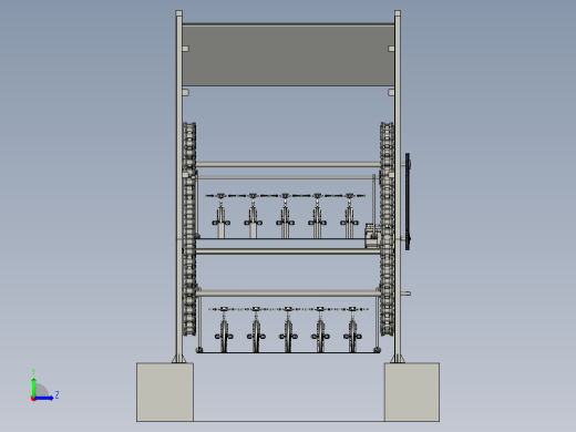 入口多车道智能自行车车库左视缩略图