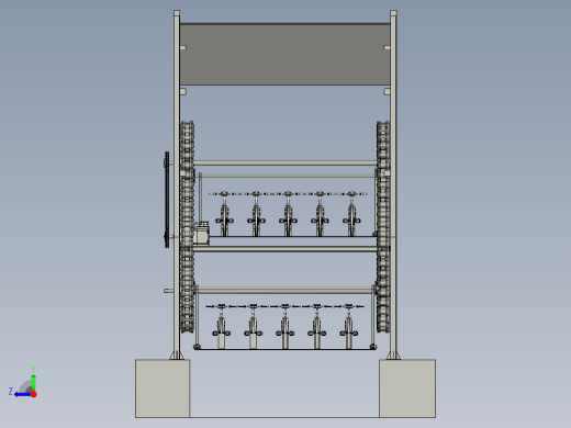 入口多车道智能自行车车库右视缩略图
