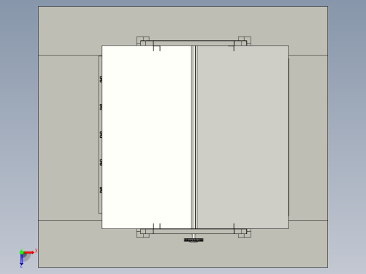 入口多车道智能自行车车库俯视缩略图