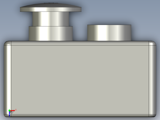 双孔操作BOX白色XAL-B02双俯视缩略图