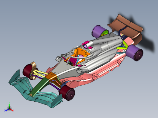 未来空气动力学风动设计赛车