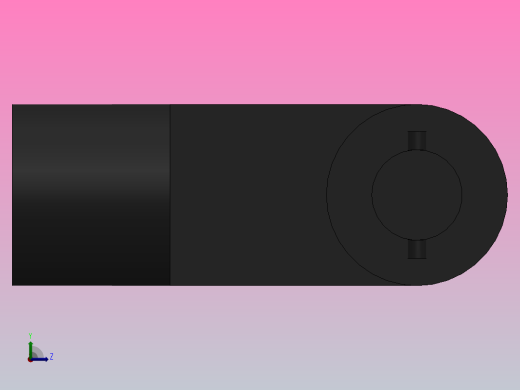 Y叉形带销接杆[160]气缸附件左视缩略图