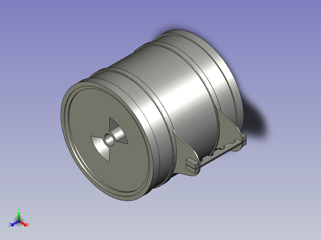 50KM带壳光纤卷产品02w正等轴测图