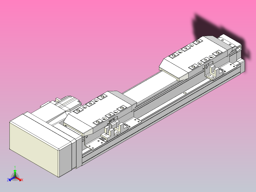 滚珠丝杠线性轴TPA-GCRS-50-1205C-L25-MR-M10-N3主视图
