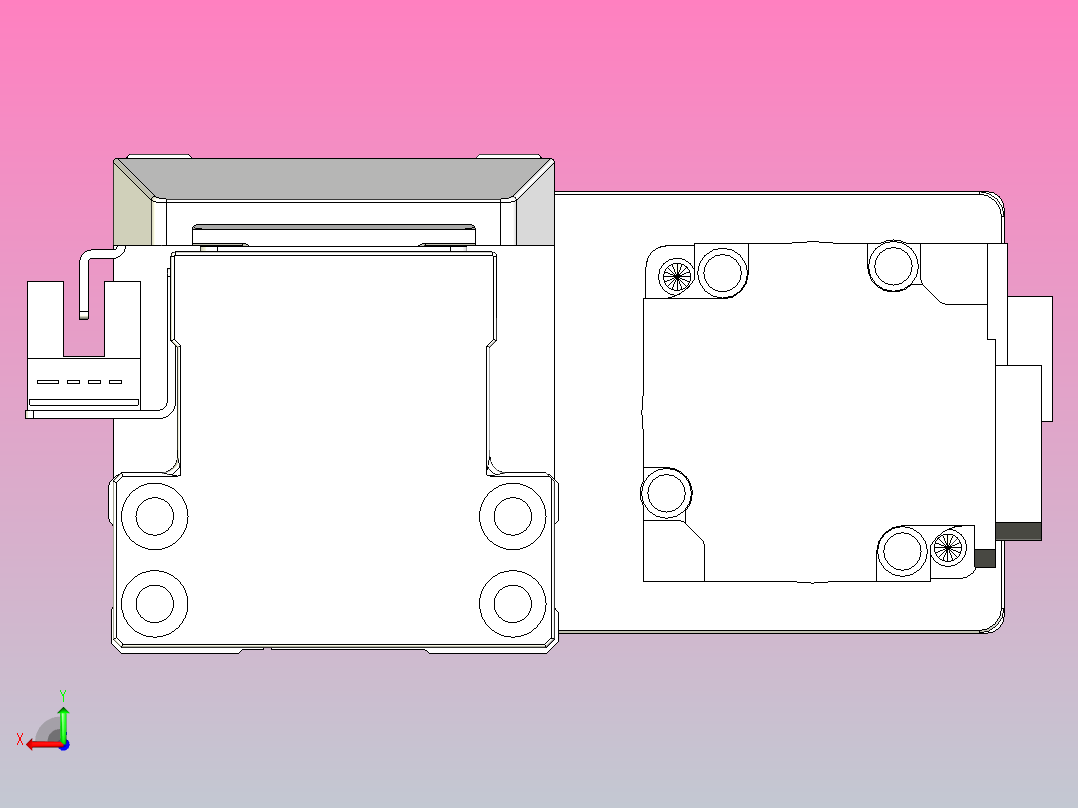 滚珠丝杠线性轴TPA-GCRS-50-1205C-L25-MR-M10-N3后视图